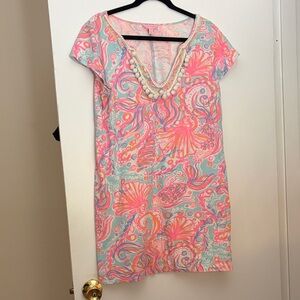 Lilly Pulitzer Pink and Blue Mini Dress